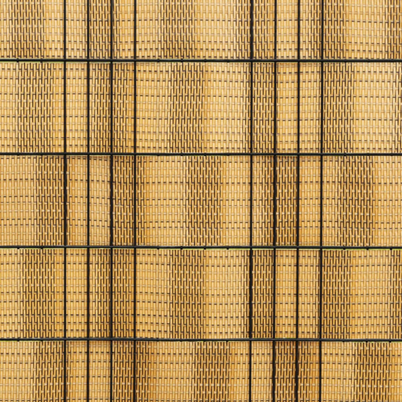 Parawany balkonowe, 10 szt., jasnobrązowe, 255x19 cm, rattan PE