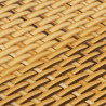 Parawany balkonowe, 10 szt., jasnobrązowe, 255x19 cm, rattan PE