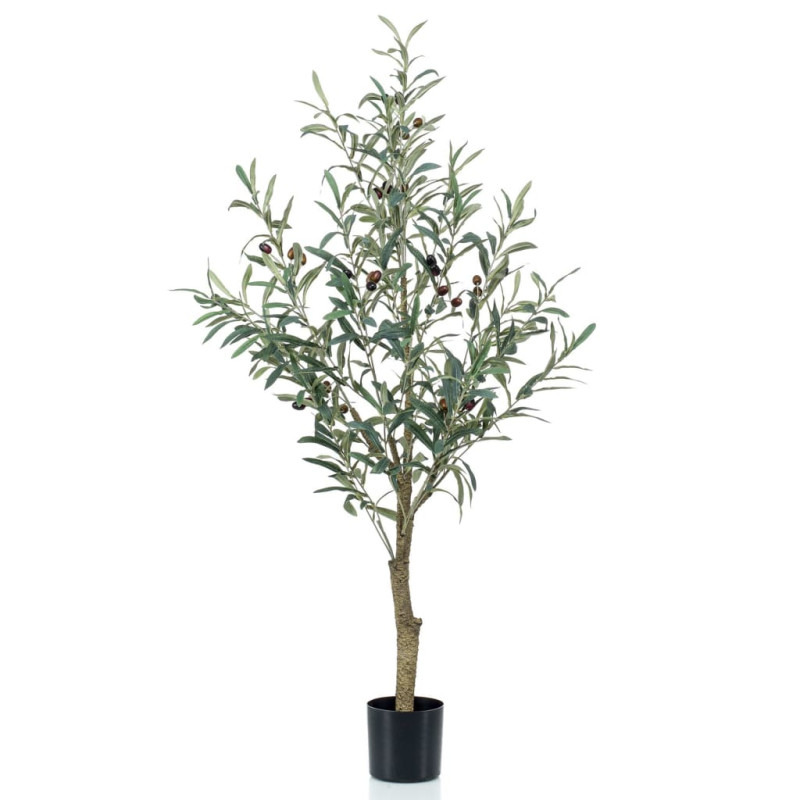 Emerald Sztuczne drzewko oliwne, 115 cm, w plastikowej doniczce