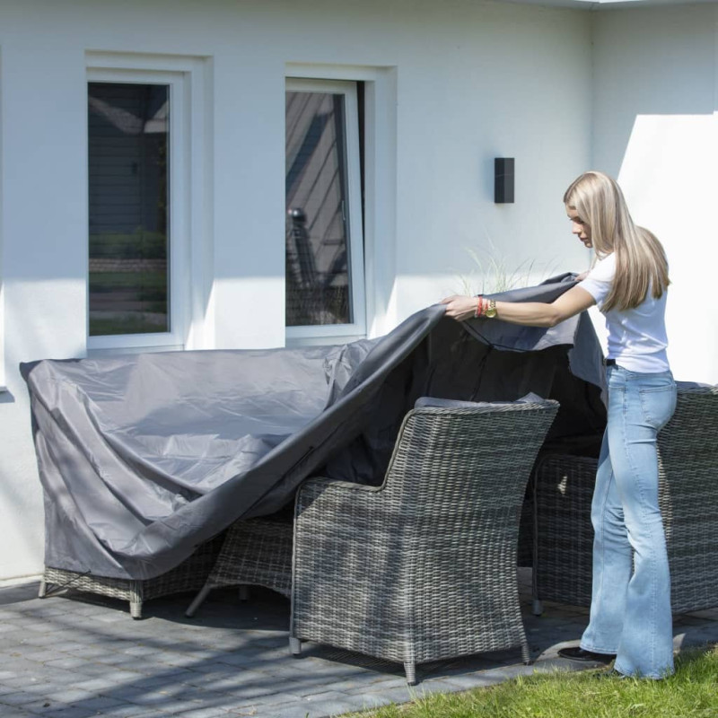 Madison Pokrowiec na leżankę ogrodową, 100 x 100 x 70 cm, szary