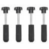 Trapy, 2 szt., czarne, 107x31x7 cm, nylon
