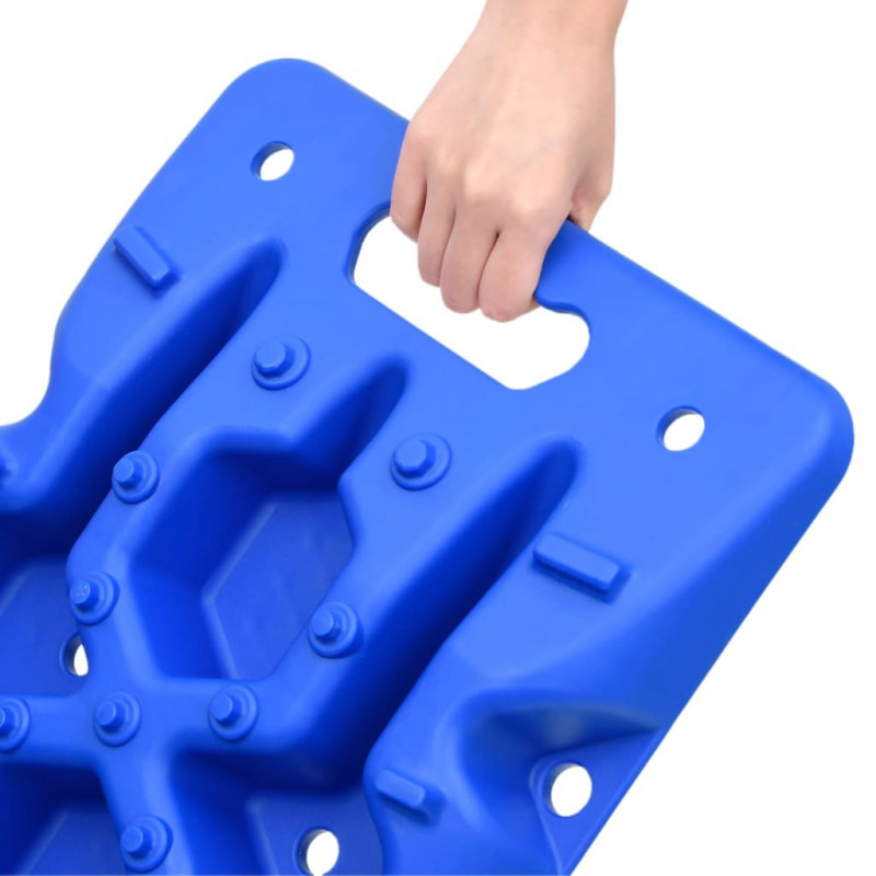 Trapy, 2 szt., niebieskie, 107x31x7 cm, nylon