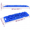 Trapy, 2 szt., niebieskie, 107x31x7 cm, nylon