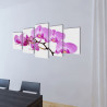Zestaw obrazów Canvas 100 x 50 cm Orchidea