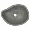 Umywalka z kamienia rzecznego, owalna, (37-46)x(29-36) cm