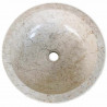 Umywalka marmurowa, 40 cm, kremowa