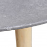 Zestaw dwóch stolików, 55 i 44 cm, betonowa szarość