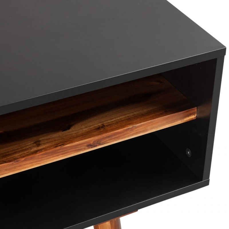 Szafka pod TV z drewna akacjowego 120x35x45cm