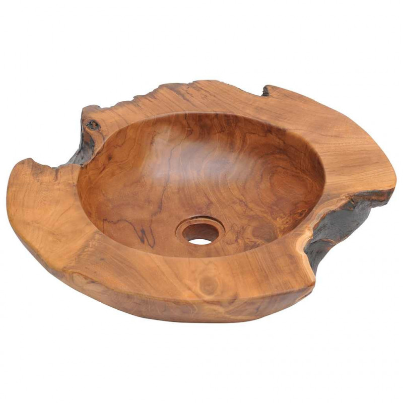 Umywalka z drewna tekowego, 45 cm