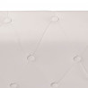 Sofa Chesterfield sześcioosobowa biała, sztuczna skóra