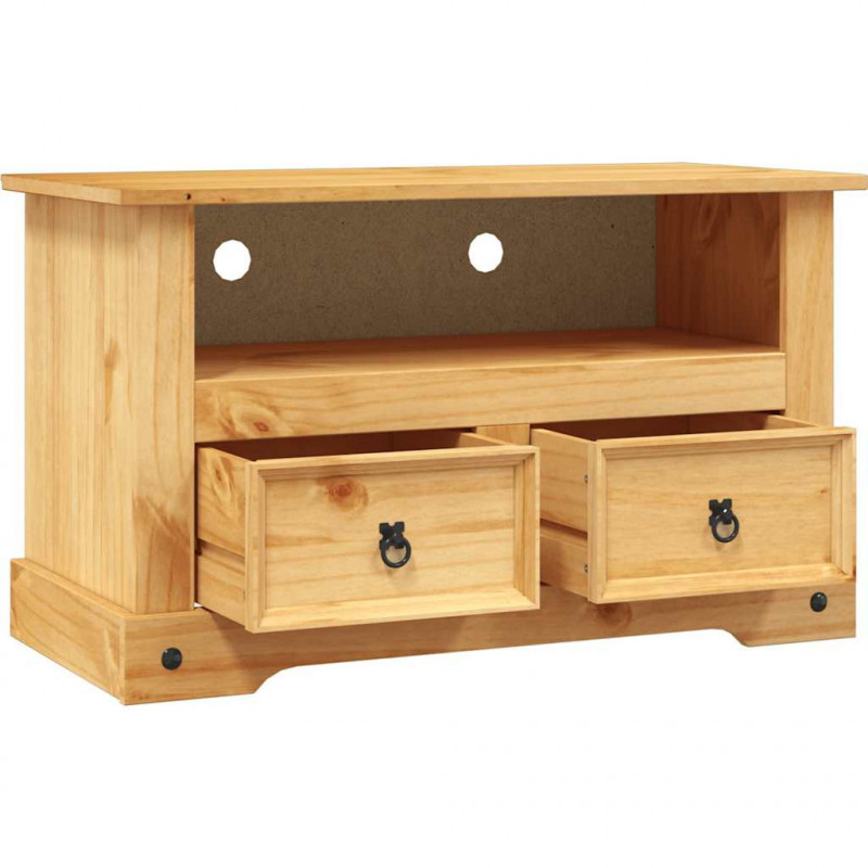 Szafka TV w meksykańskim stylu Corona, sosna, 91x43x56 cm