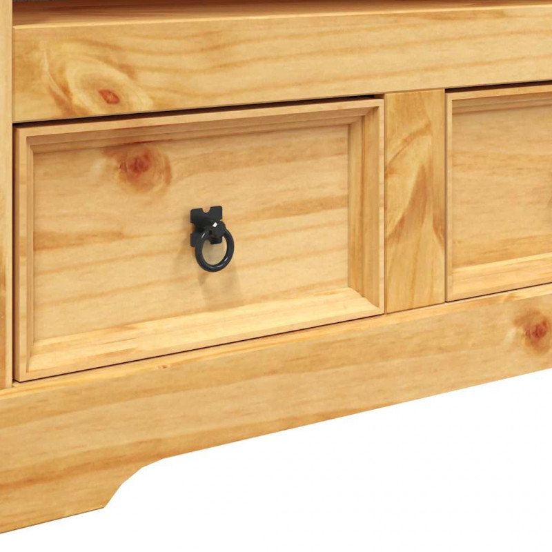 Szafka TV w meksykańskim stylu Corona, sosna, 91x43x56 cm