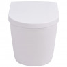 Podwieszana toaleta ceramiczna, biała