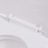 Podwieszana toaleta ceramiczna, biała