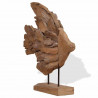 Rzeźba Ryba Teak 40x12x57 cm