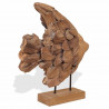 Rzeźba Ryba Teak 40x12x57 cm