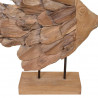 Rzeźba Ryba Teak 40x12x57 cm