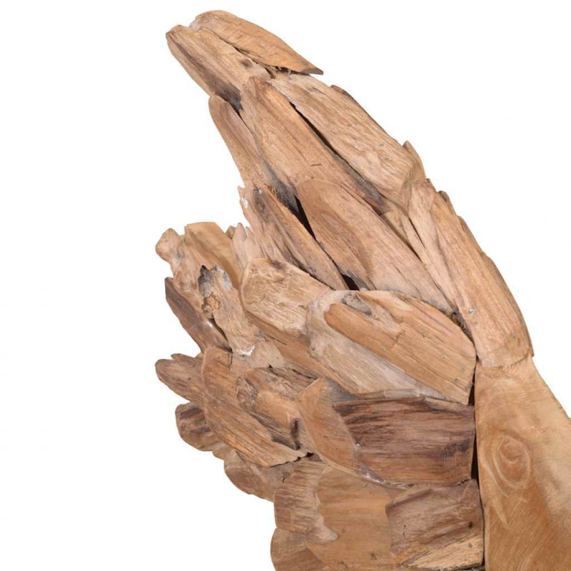 Rzeźba Ryba Teak 40x12x57 cm