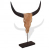 Rzeźba Czaszka Byka Teak 66x15x88 cm