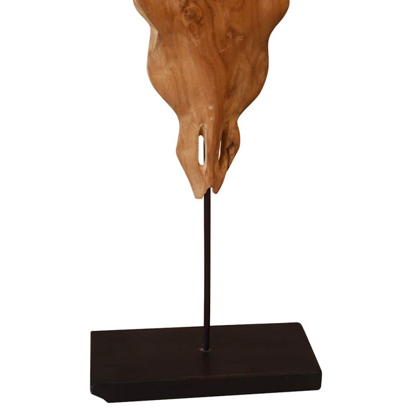 Rzeźba Czaszka Byka Teak 66x15x88 cm