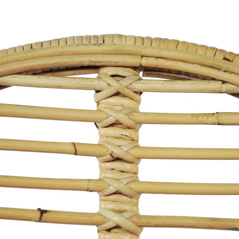 Krzesła do jadalni, 2 szt., naturalny rattan