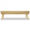 Ławka do przedpokoju, naturalny rattan, 160x35x45 cm