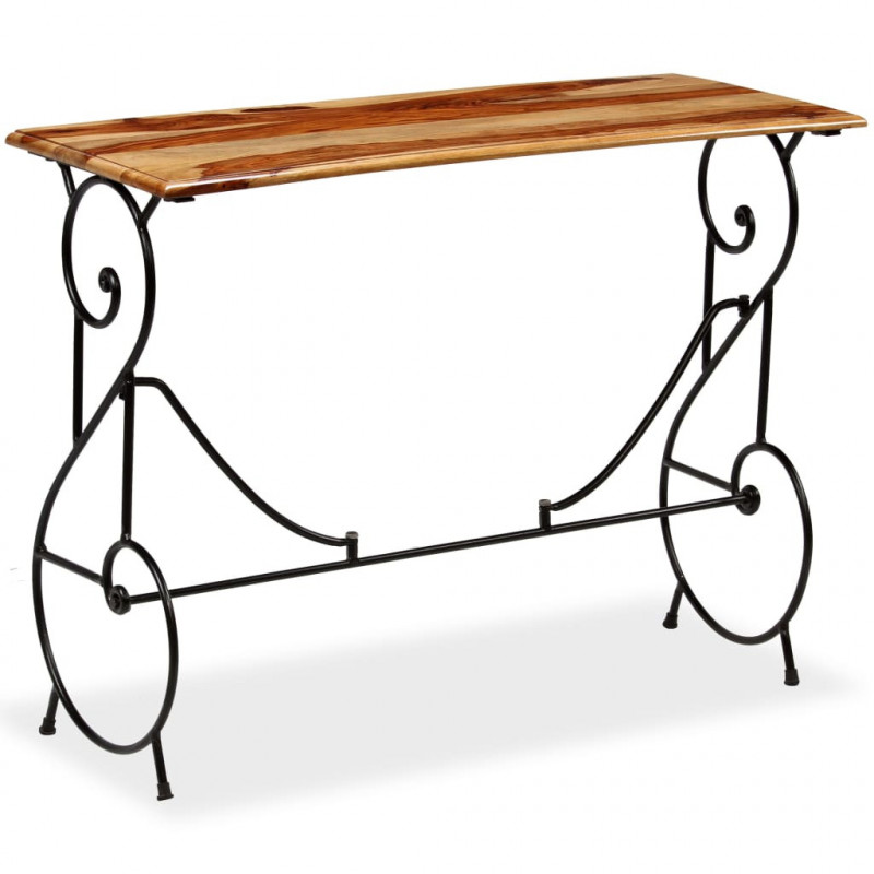 Stolik typu konsola z litego drewna akacjowego, 100x40x75 cm