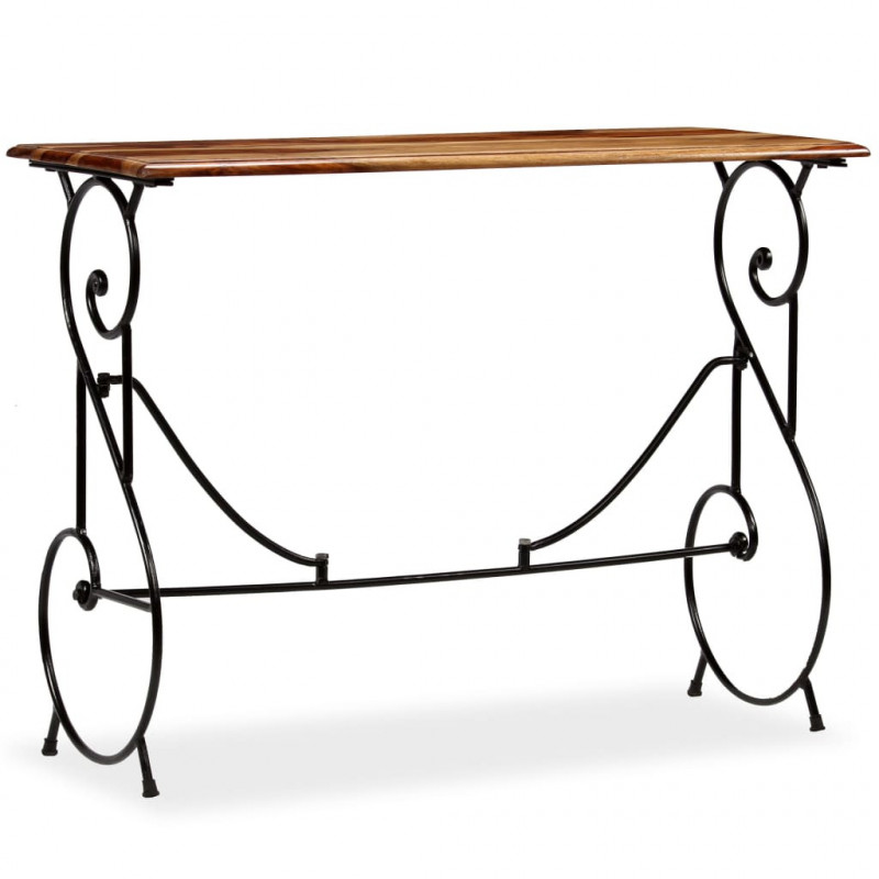 Stolik typu konsola z litego drewna akacjowego, 100x40x75 cm