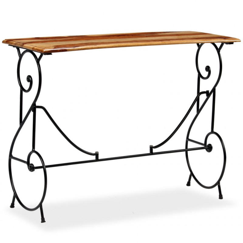 Stolik typu konsola z litego drewna akacjowego, 100x40x75 cm