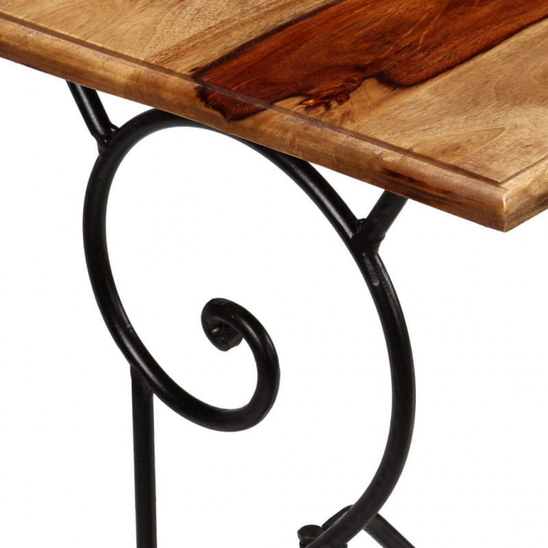 Stolik typu konsola z litego drewna akacjowego, 100x40x75 cm