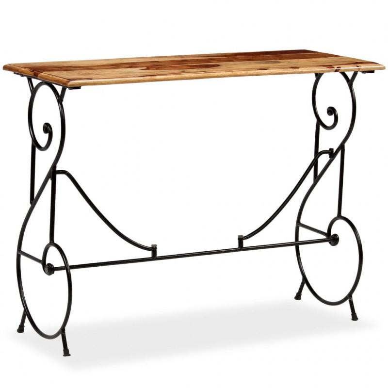 Stolik typu konsola z litego drewna akacjowego, 100x40x75 cm