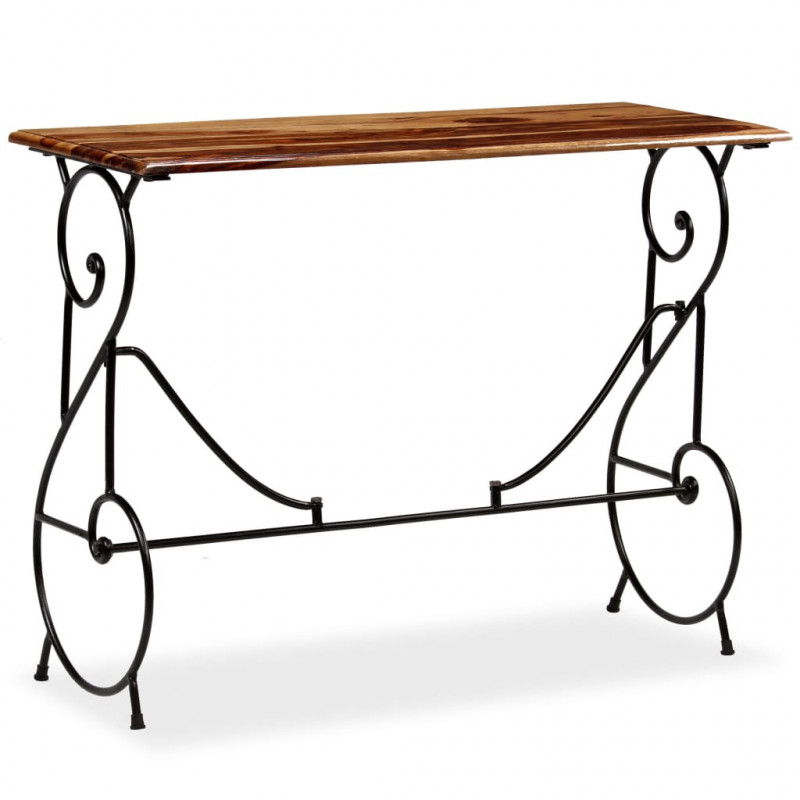 Stolik typu konsola z litego drewna akacjowego, 100x40x75 cm