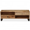 Szafka pod telewizor, lite drewno mango, 120 x 30 x 40 cm