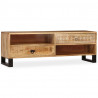 Szafka pod telewizor, lite drewno mango, 120 x 30 x 40 cm