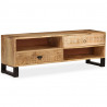 Szafka pod telewizor, lite drewno mango, 120 x 30 x 40 cm