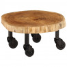 Stolik kawowy z litego drewna akacjowego, 60x55x25 cm