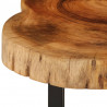 Stolik kawowy z litego drewna akacjowego, 60x55x25 cm