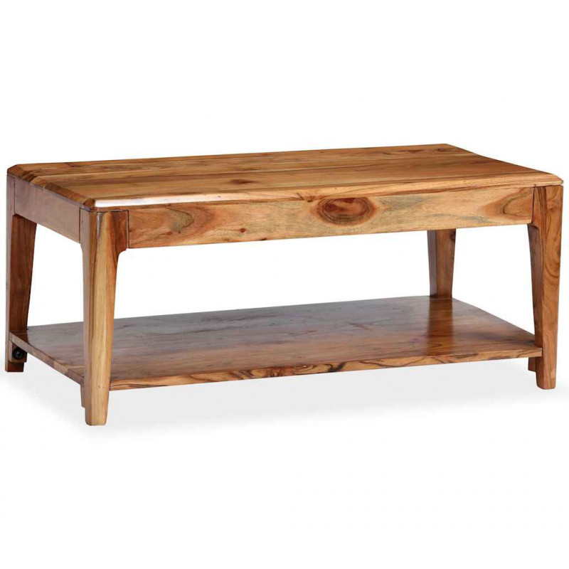 Stolik kawowy z litego drewna, 88 x 50 x 38 cm