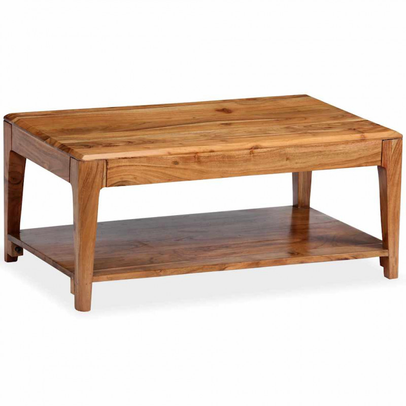 Stolik kawowy z litego drewna, 88 x 50 x 38 cm