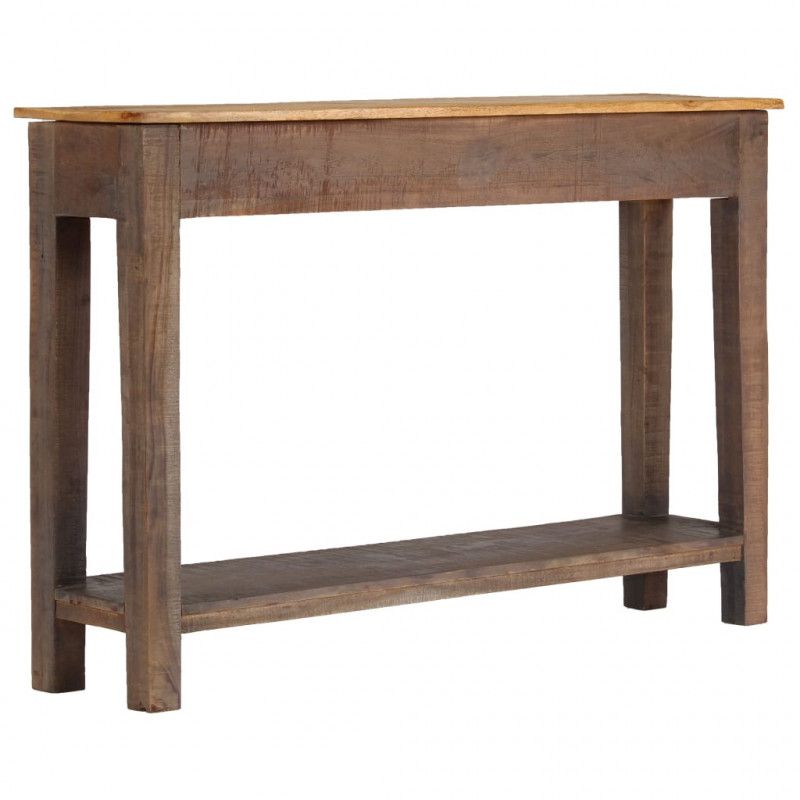 Stolik typu konsola z litego drewna, vintage, 118 x 30 x 80 cm