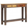 Stolik typu konsola z litego drewna, vintage, 118 x 30 x 80 cm