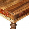Stolik kawowy z litego drewna akacjowego i mango, 110x60x38 cm