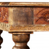 Stolik kawowy z litego drewna akacjowego i mango, 110x60x38 cm