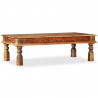 Stolik kawowy z litego drewna akacjowego i mango, 110x60x38 cm