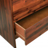 Komoda z litego drewna akacjowego, 90 x 37 x 75 cm