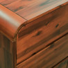 Komoda z litego drewna akacjowego, 90 x 37 x 75 cm