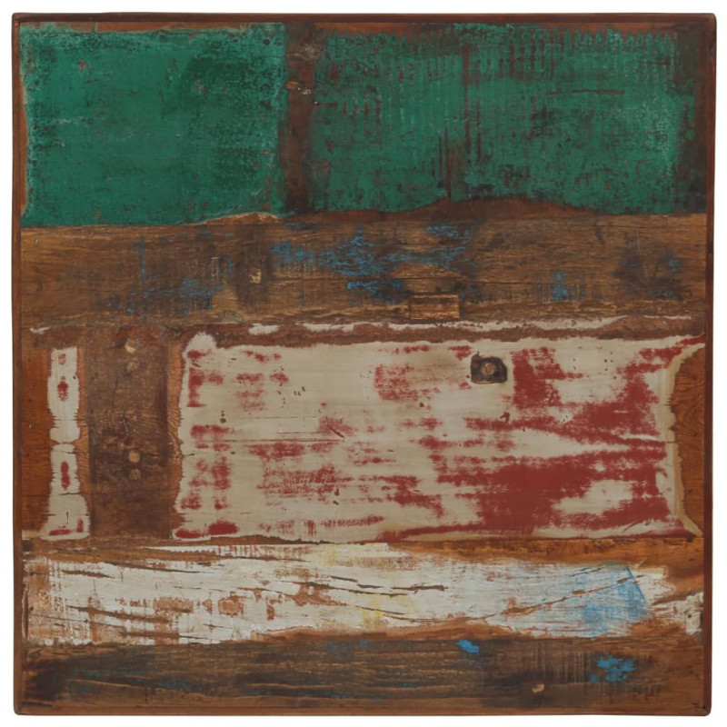 Stolik barowy, lite drewno z odzysku, kolorowy, 60x60x107 cm