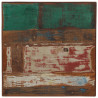 Stolik barowy, lite drewno z odzysku, kolorowy, 60x60x107 cm