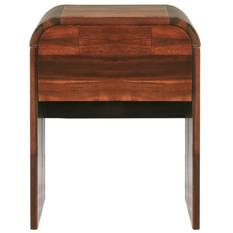 Stolik nocny z drewna akacjowego, 41,5 x 42 x 52 cm