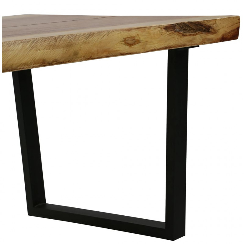 Stolik kawowy z litego drewna suar, 102 x 56 x 41 cm